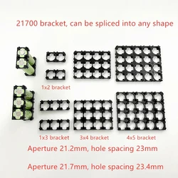 21700 Battery Holder Bracket Cell Safety Anti Vibration Plastic Brackets For 21700 Batteries Diameter 21.2mm And 21.7mm