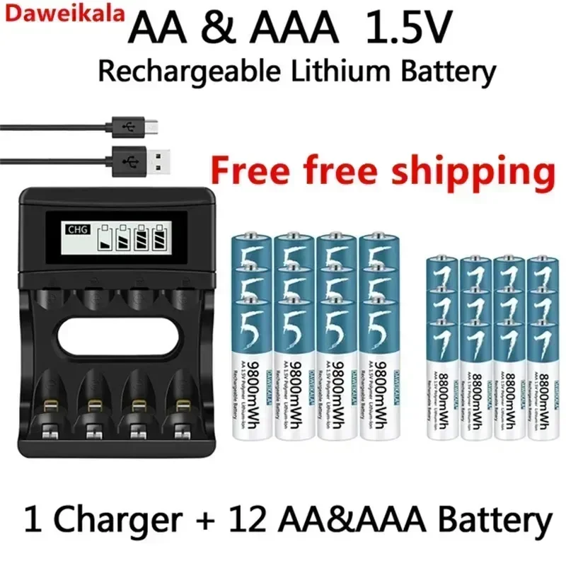 

Rechargeable lithium ion polymer AA/AAA battery, remote control AA/AAA battery, mouse, small fan,electric toy,1.5V