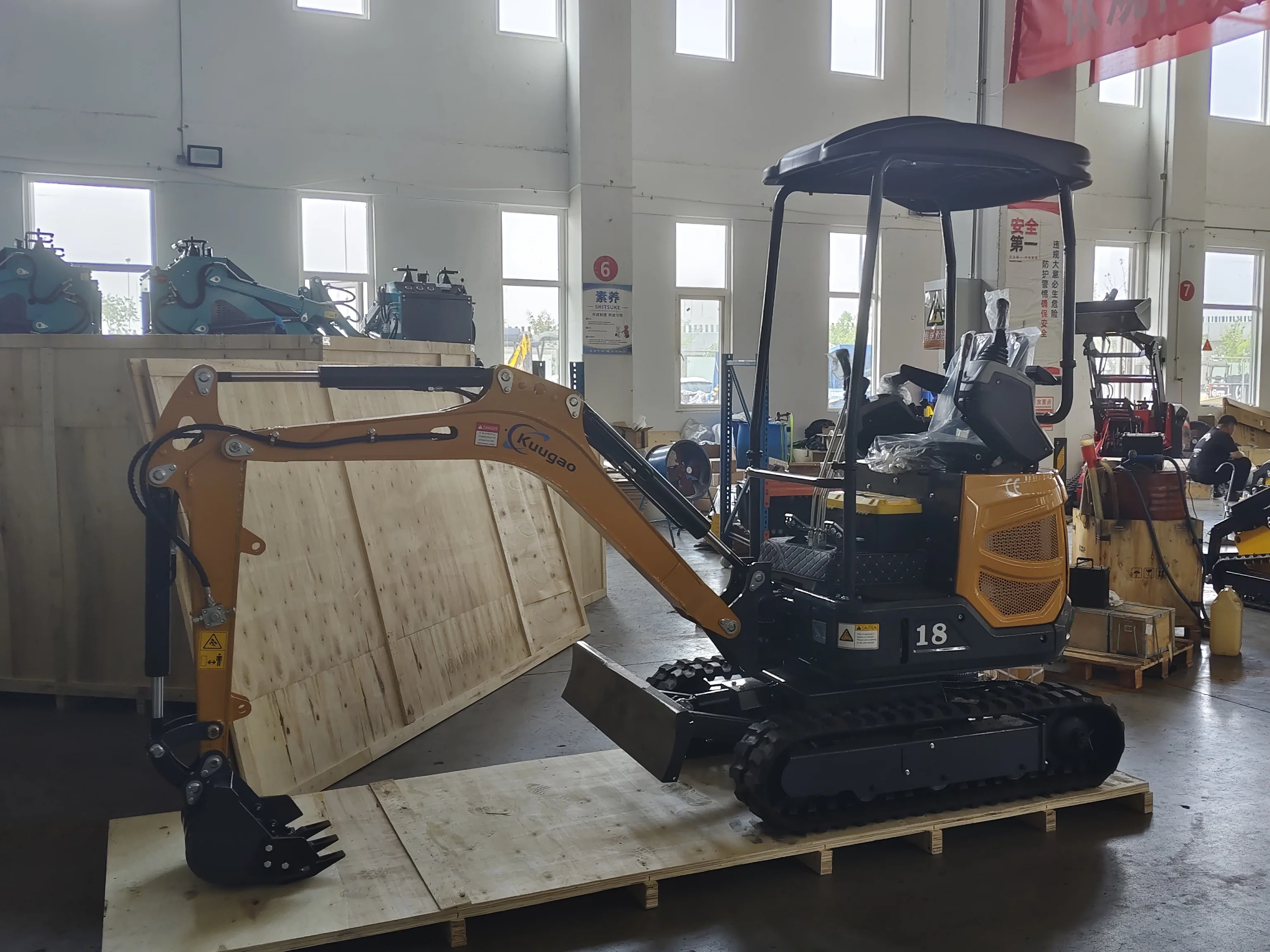 

1.5 ton 1.8 ton Mini Excavator Free Shipping Customized Multi-function Kubota Engine Digger Small Crawler Farm Excavators Home