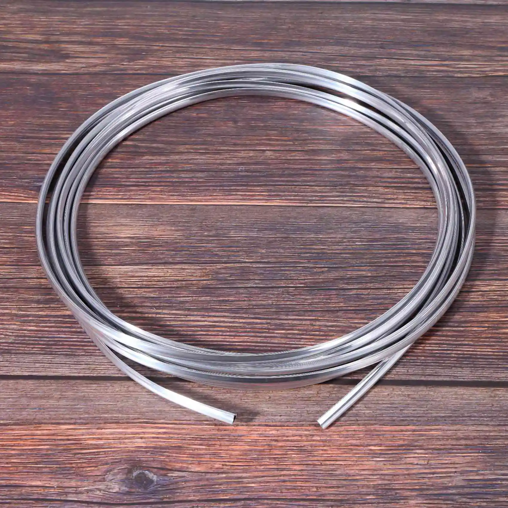 شريط تشذيب من الكروم للسيارة ، حافة الباب ، واقي الخدش ، غطاء واقي ، فضي ، 20 قدمًا