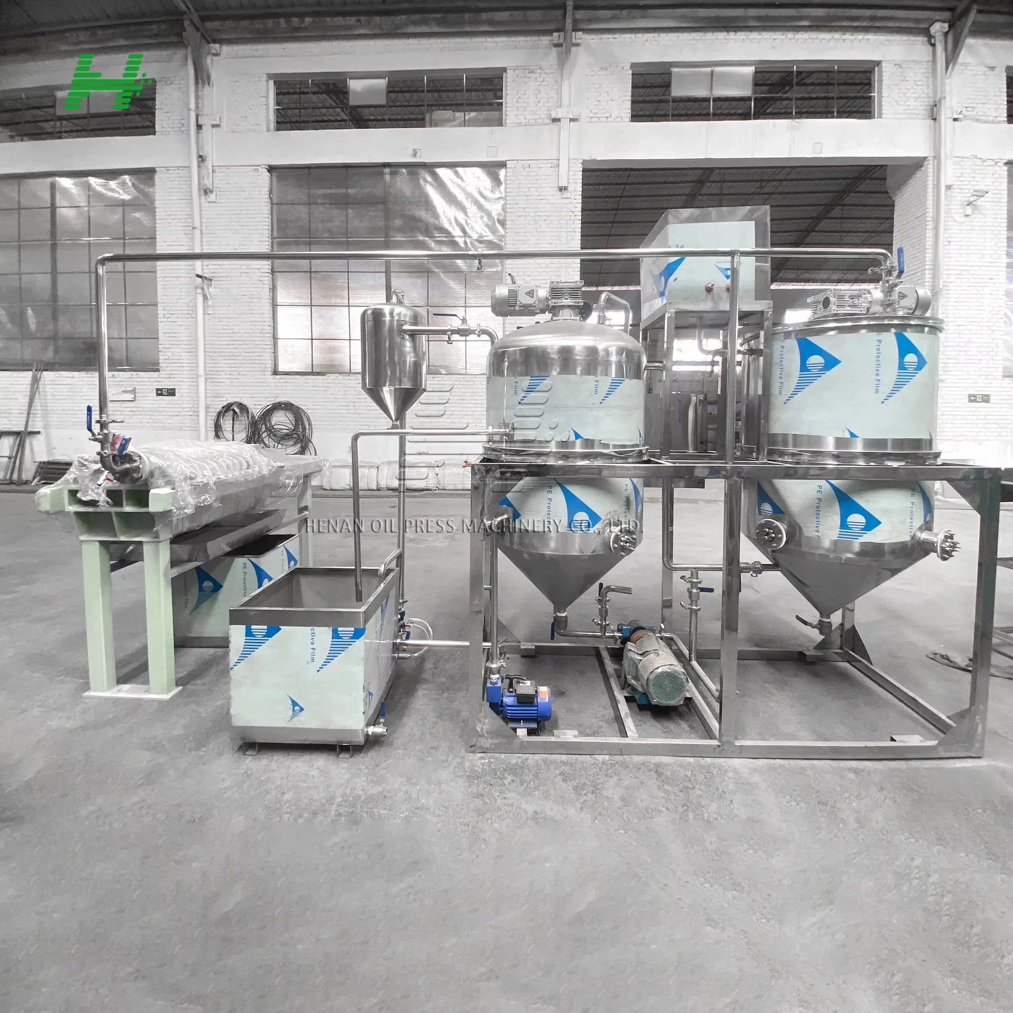 Small Cooking Oil Refinery Cooking Oil Processing Machine Crude Oil Refinery Plant