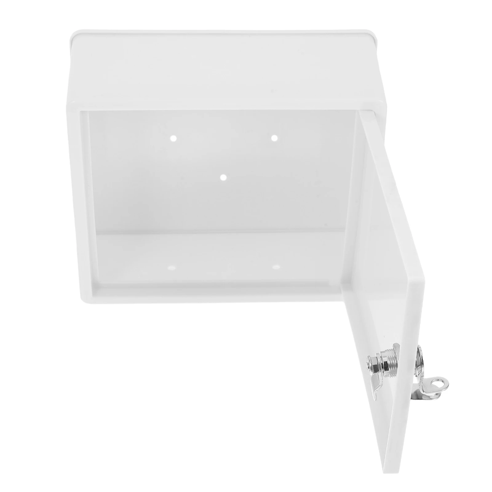 

Wall Mounted Lockable Milk Box Secure Storage Container Outdoor Plastic Key Box Durable Wall Hanging Holder For Modern Home