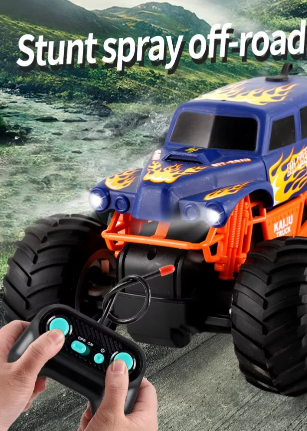 

1:16 RC Drift Car Remote Control School Bus Climbing Off-Road Electric Racing Vehicle Model Spray Boy Toy Kid Birthday Gift
