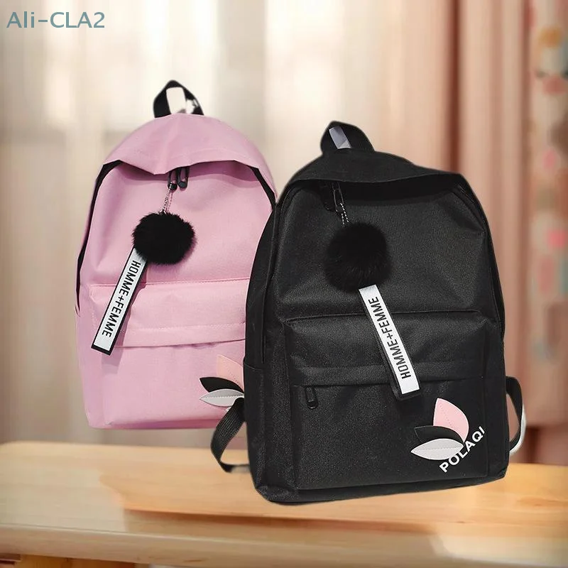 "Classic Leaf Print Backpack, Roomy Portable Rucksack, Zipper Closure, Women's Shoulder Bag, Unadorned Student Schoolbag."