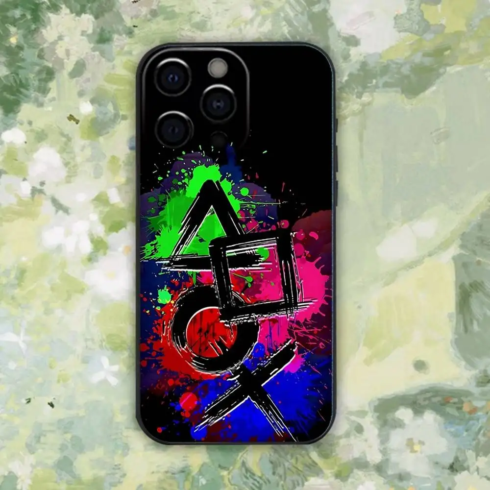 حافظة هاتف لوحدة التحكم في الألعاب Gamepad Gamer Play لهاتف iPhone 16e,16,15,14,13,12,11,Pro,X,XS,Max,XR,Plus,Mini Soft Black Cover
