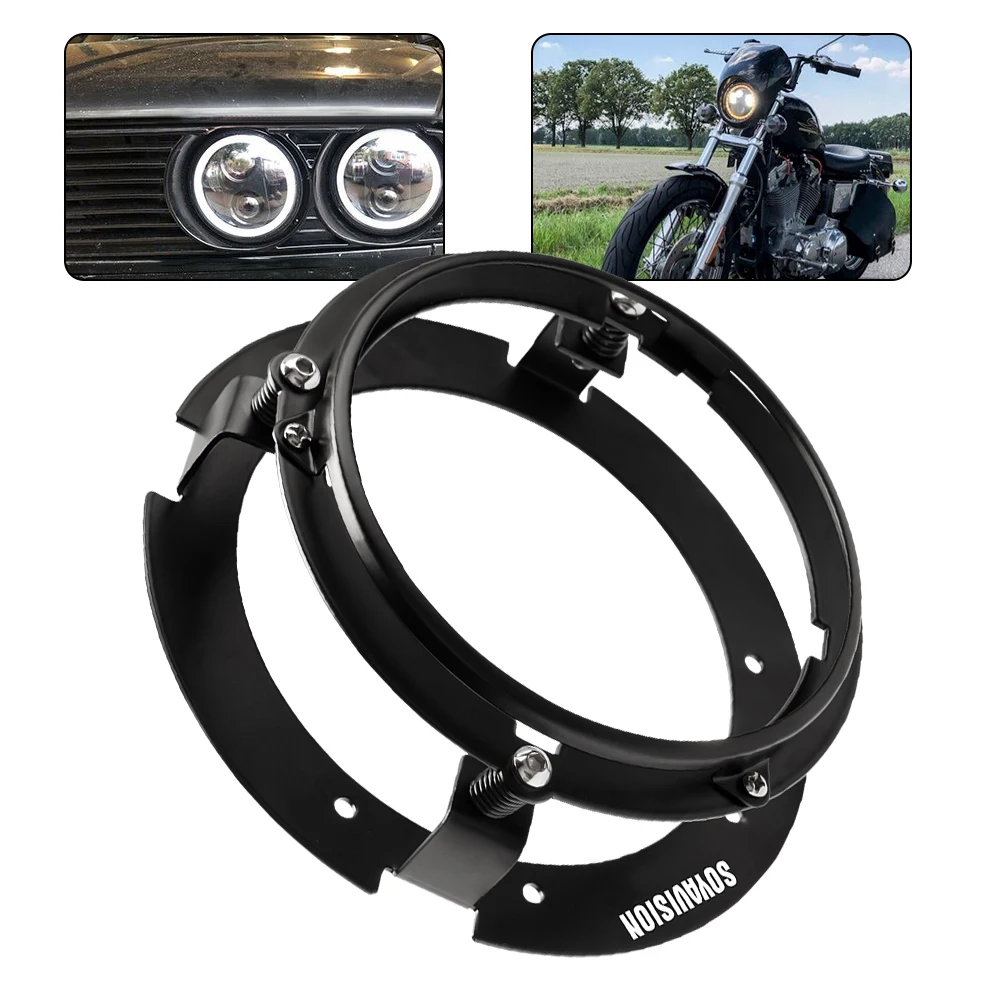Universal Car Motorcycle 5.75 Inch LED Headlight For Harley Indian Yamaha Honda Triumph iii 5 3/4\