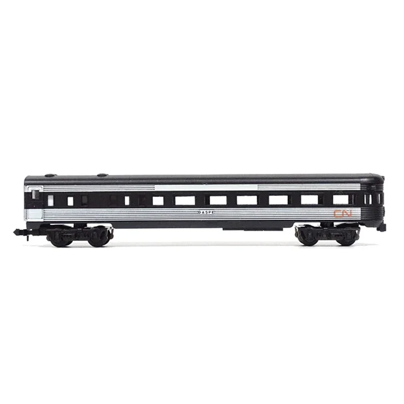 N Scale 1/160 CN Railway Passenger Car Sightseeing Car Train Model Plastic/Alloy Wheel Train Toy Compatible with KATO TOMIX