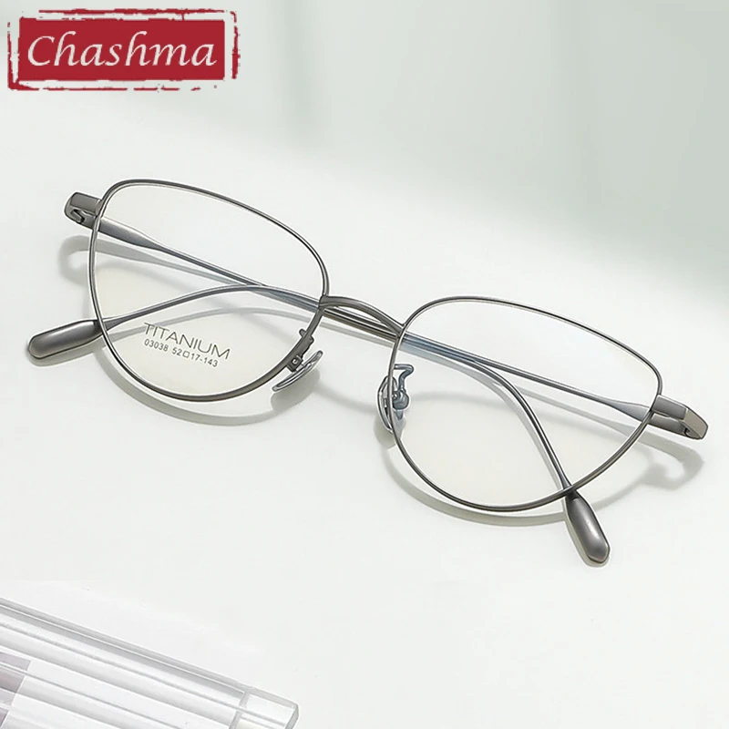 

Chashma Prescription Glasses Women Optical Cat Eye Fashion Titanium Eyeglasses Frames for Myopia Presbyopia Female Spectacles