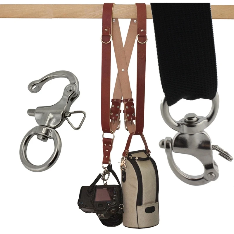 D Ring Type Hook Rotary Shackle 316 Stainless Steel Quick Release