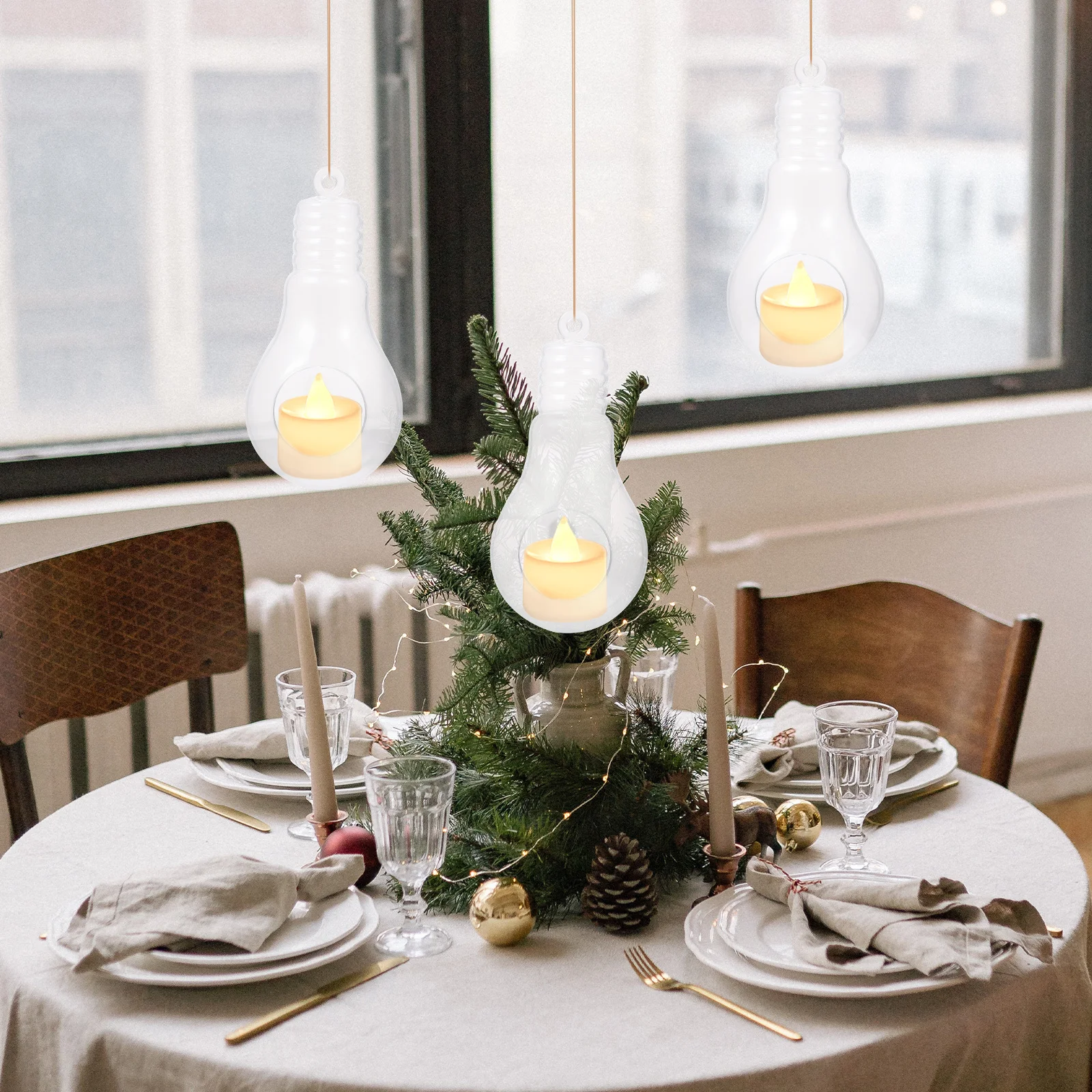 

12Pcs Xmas Hollow Ball Pendant Clear Christmas Tree Ornaments Decorations Gifts Christmas Tree Hanging Ball Xmas Decors