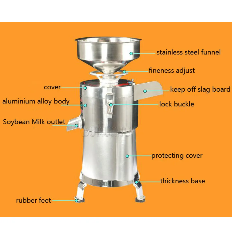 Peanut Butter Maker Electric Commercial Walnuts Nuts Stuff Grinding Miller Home Almond Sesame Pulping Machine
