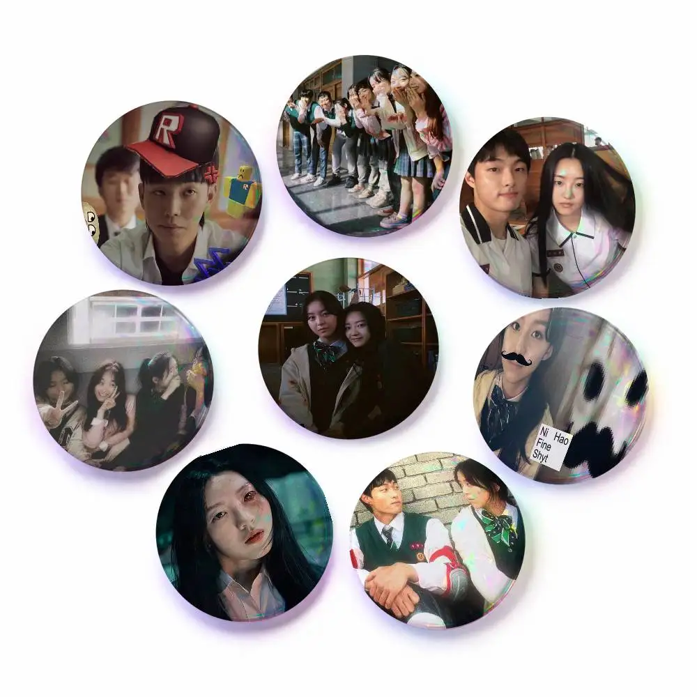 A-All Of Us Are Dead Cosplay COSTUME Badge Pin Tinplate Brooch Prop Xmas Gift Birthday Gift