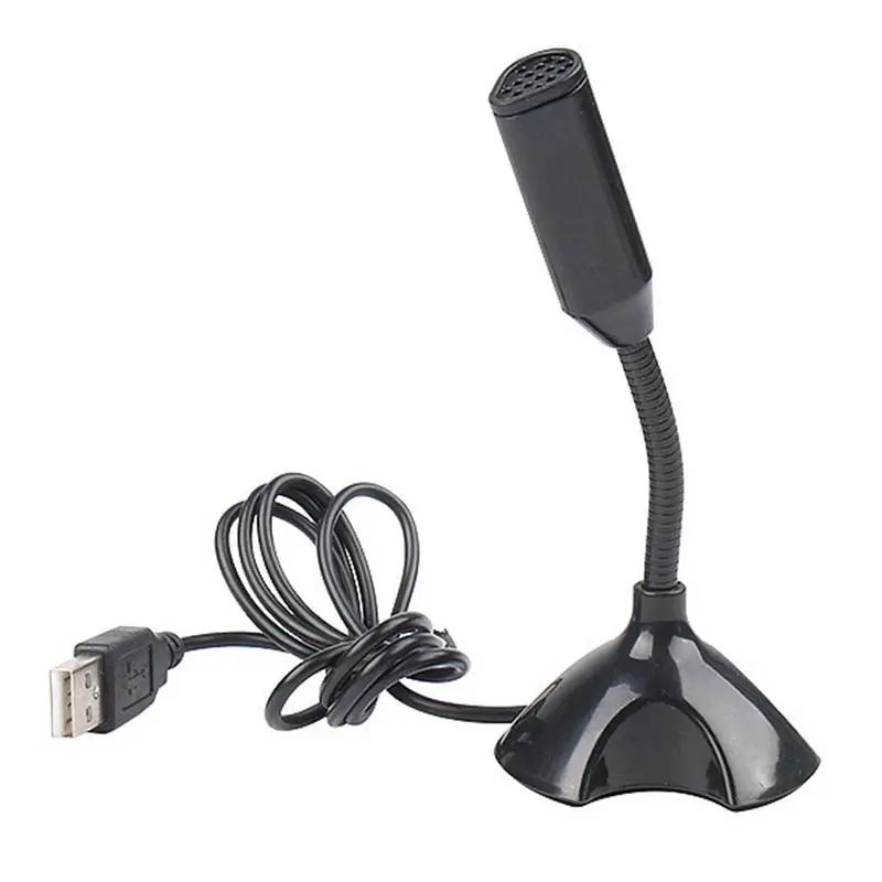 USB Microphone Plug &Play Condenser Mike HD Audio Supplies For Laptop PC Studio Recording Vocals Voice Overs Streaming Broadcast