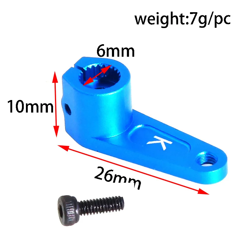 1PCS High Quality Aluminum Alloy 23T Steering Servo Arm Horn for RC Car TRX-4 SCX10-ii TAMIYA SANWA/ KO PROPO #42249