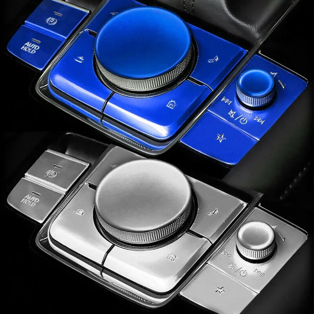 Transform Your For Mazda 3 CX30 Console into a Sleek Dashboard with Premium Aluminum Alloy Multimedia Button Trim