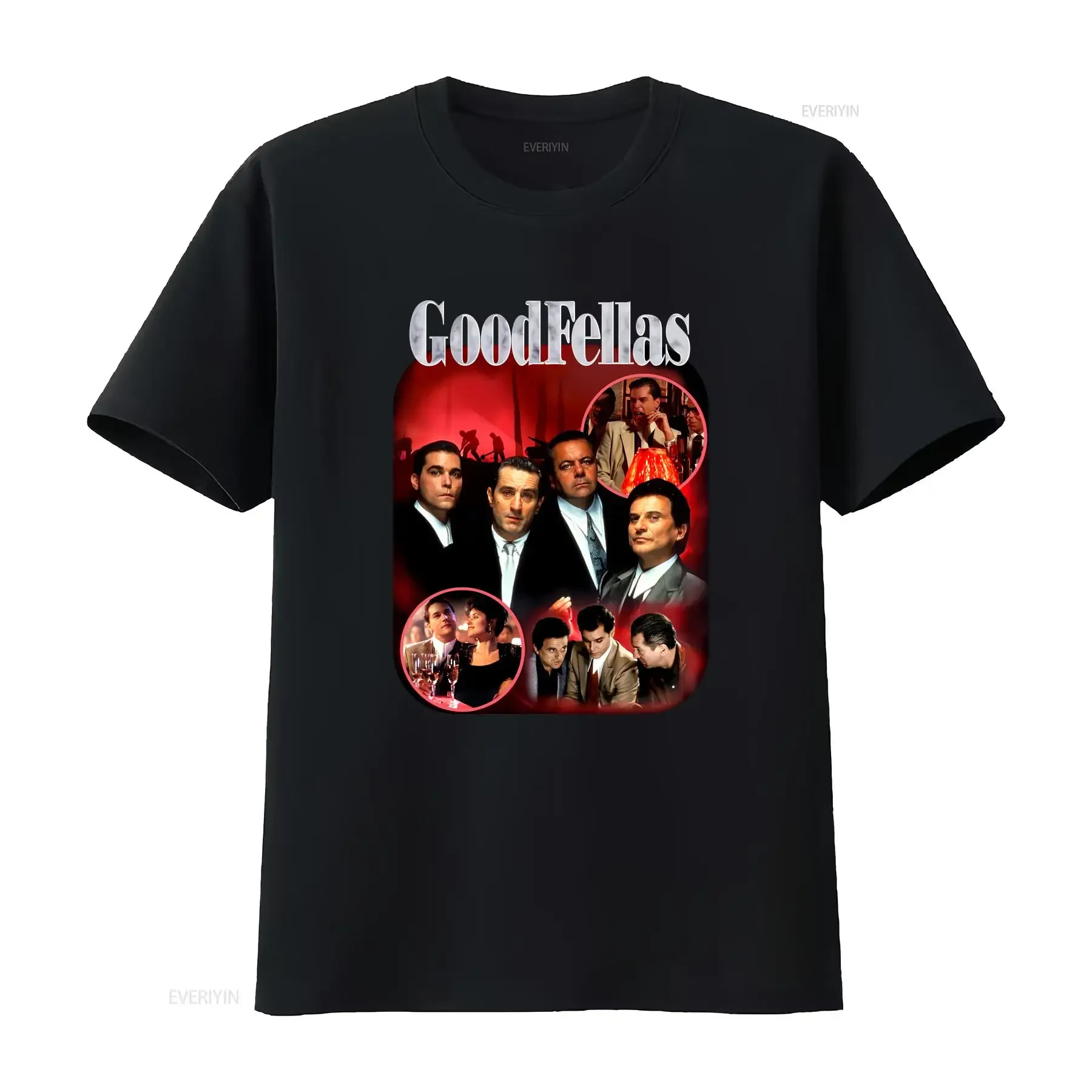 

Goodfellas Movie 1990 T Shirt vintage Washed Soft Stylish Casual Top For Everyday Wear fashion designer clothes Versatile