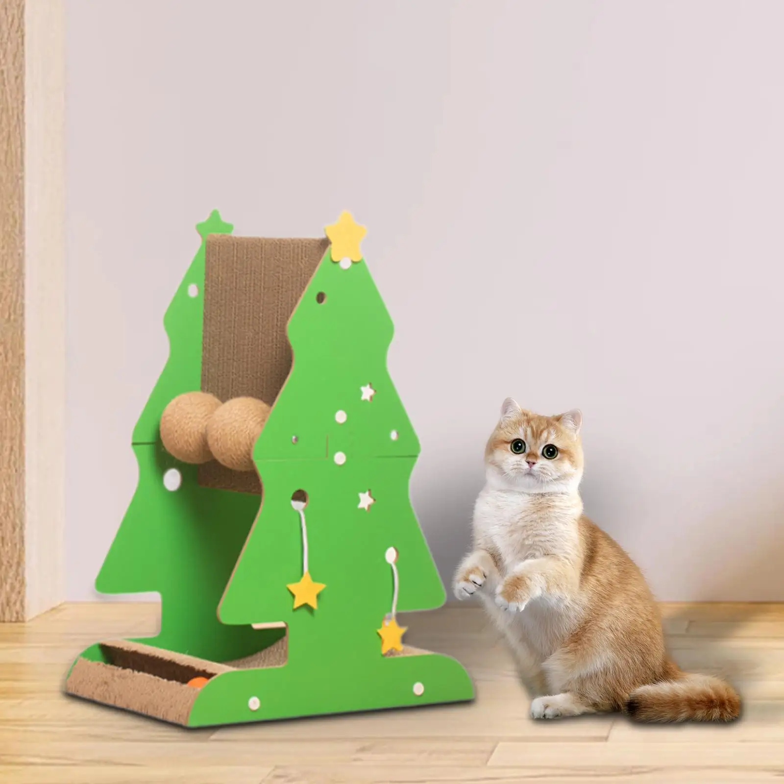 Cat Scratching Post Christmas Tree Furniture Protector Kitten Kitty Sisal Scratch for Adults Large Cats Kitten Indoor Cats Kitty