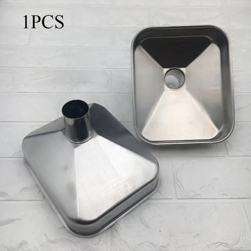 1PC Stainless steel funnel for large diameter hopper rectangular square kitchen funnels industrial wine liquid filling hoppers