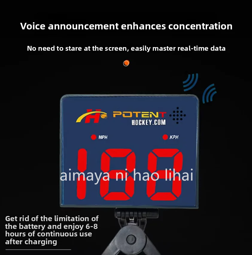 New DESIGN Speed Radar Gun 2.0 w. App Support (iOS) - Measure Shot Speed for Hockey, Baseball, Tennis, Golf