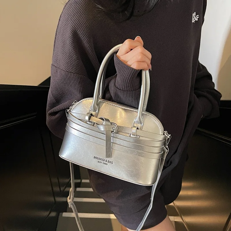 

Minimalist Crossbody Bag for Women Small Square Shoulder Bag Vintage Style Luxury Top Handle Casual Outfit Versatile
