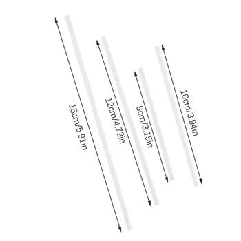 100支裝 8/10/12/15公分 白色PP實心棒棒糖棍,適用於巧克力糖果棒、蛋糕棒等DIY烘焙配件 10 最佳銷售 蛋糕棒棒糖 - №3