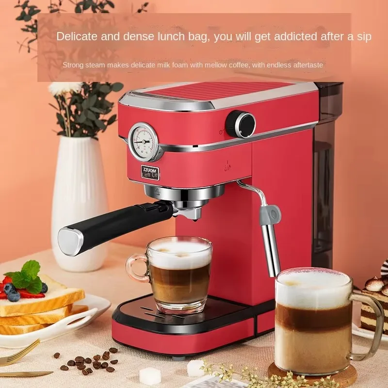 New Italian Coffee Machine Household Semi Automatic Latte Art Steam Coffee Machine Milk Frother