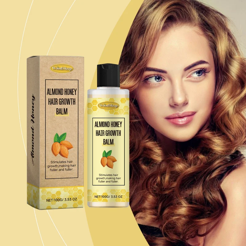 

Almond Honey Hair Paste - Nourish Scalp, Moisturize Hair, Enhance Shine, Strengthen Hair Roots, Improve Hair Texture, 100ml