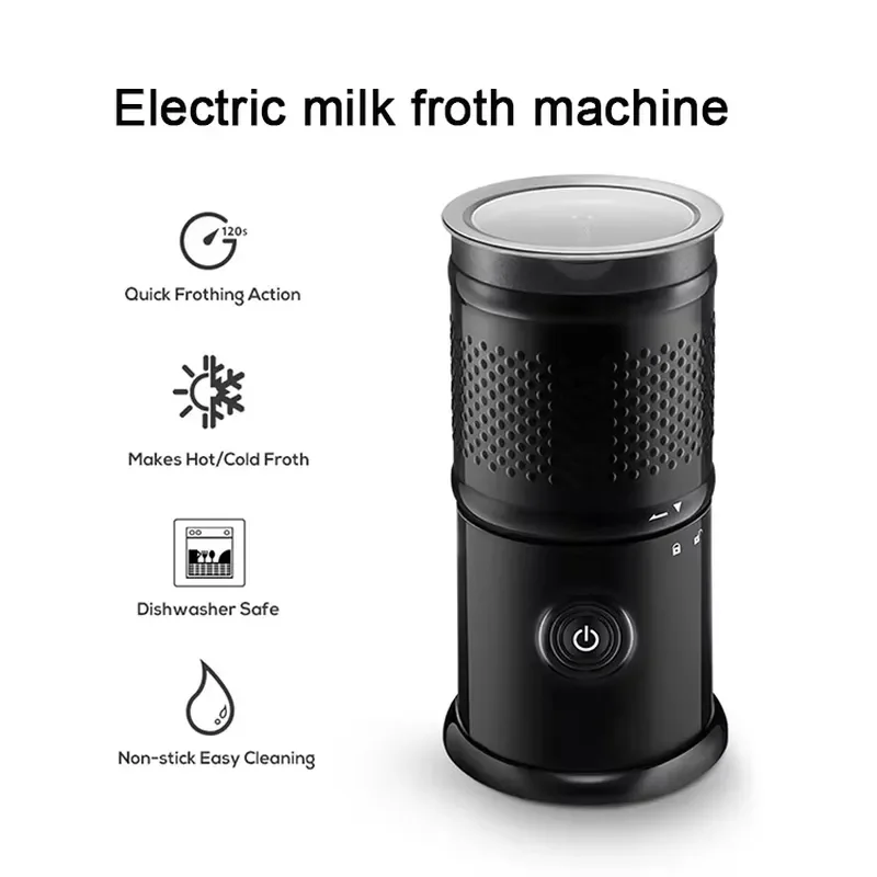 Household Large Capacity Double Head Automatic Electric Foam Machine Milk Foamer Coffee Blender