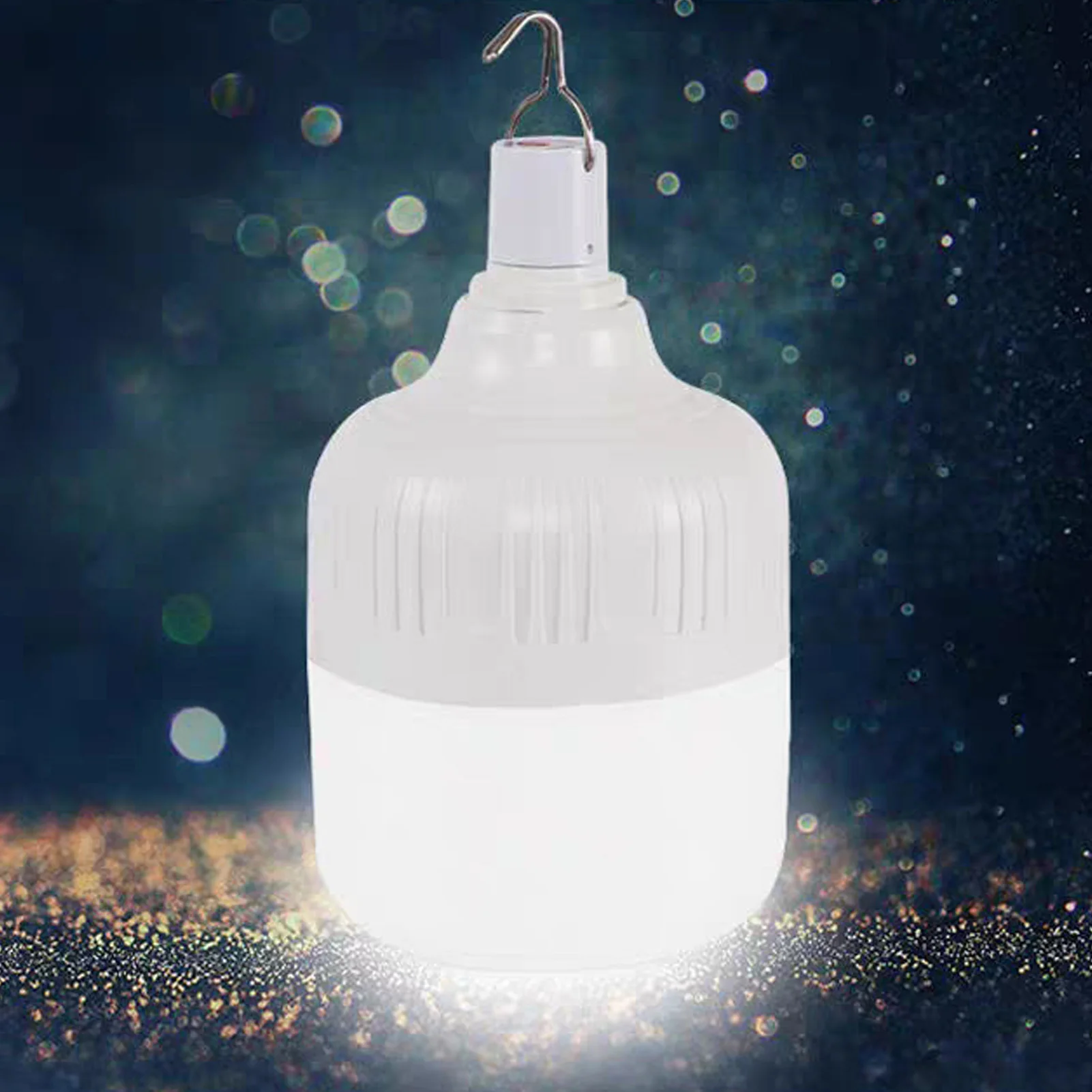 Portable Outdoor Camping Lights USB Rechargeable lamp LED Emergency Bulb Hook High Power Tents Lantern Night Lights Bulb