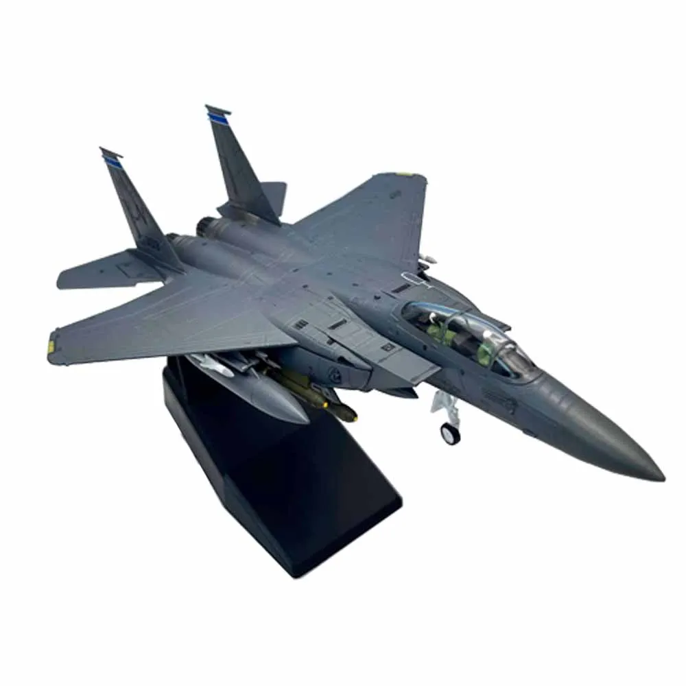 1/100 skala F15E AS Tentara F-15E Strike Eagle fighter-bomber paduan Fighter Diecast pesawat logam pesawat pesawat pesawat mainan Model pesawat