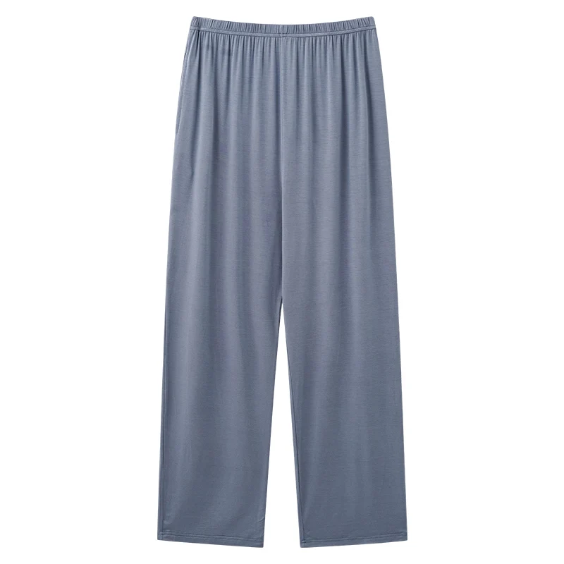 Men's Modal Long Trousers Solid Color Sleep Pants Mens Pajamas Pants Bottoms Sleepwear Pajamas for Men Pijamas Hombre L-3XL 4XL