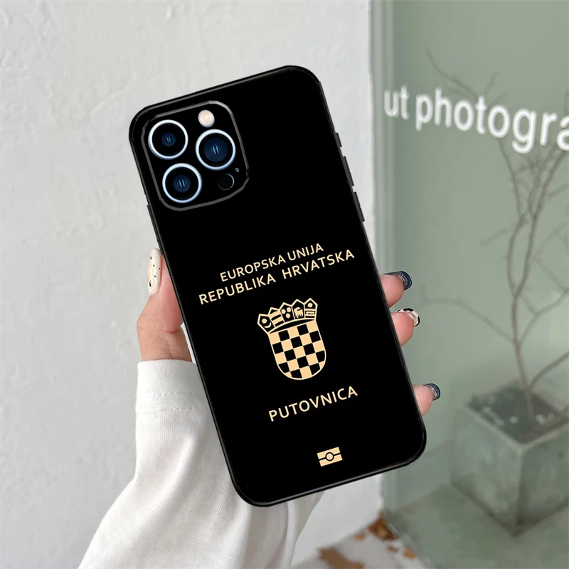 Croatia flag Art Case For iPhone 16 15 14 Pro Max 11 Pro Max 12 13 Mini X XR XS Max Plus Phone Cover