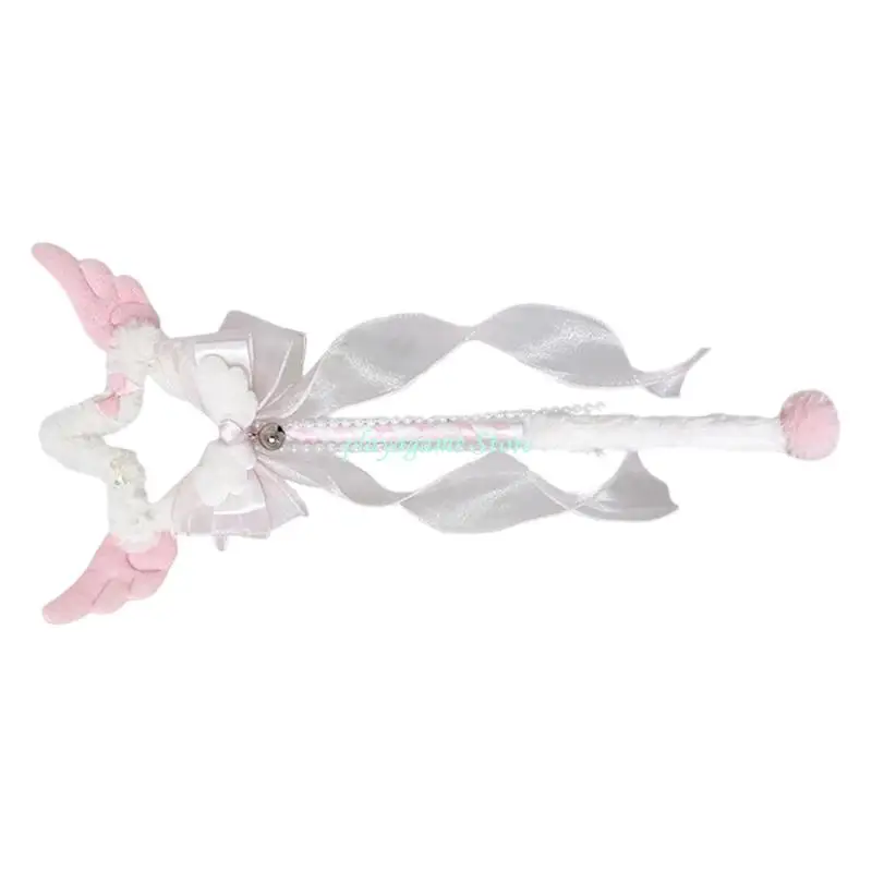 Y88A 천사 마법의 완드 요정 완드 스타 완드 공주 천사 완드 할로윈 생일 파티 웨딩 크리스마스 코스프레