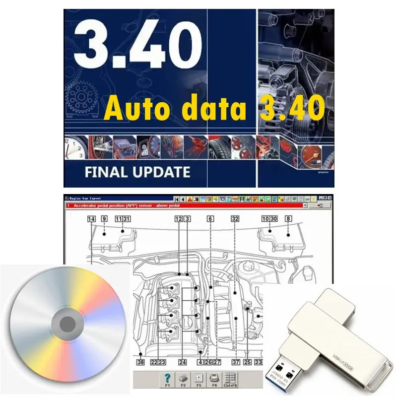 2025 Hot Multi-languages Auto Data 3.40 Auto Repair Software Wiring Diagrams Data+ Install Video Guide+ Remote Install Help