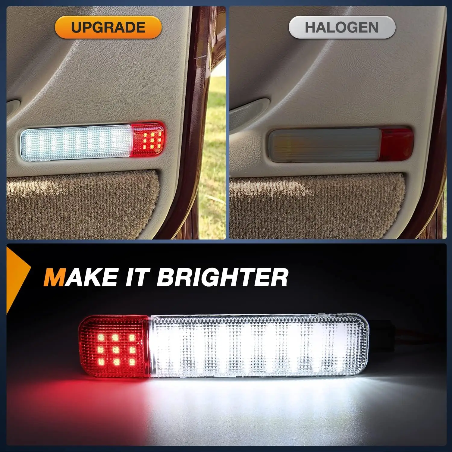 4pc LED Courtesy Project Door Light For Hummer H2 SUV SUT Chevrolet Avalanche Cadillac Escalade Footwell Under Door Panel Lamps