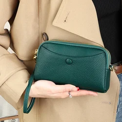 Borse a tracolla piccole da donna Borsa per cellulare Borsa a tracolla Borsa a tracolla con doppia cerniera Borsa a portafoglio con cinturini da polso