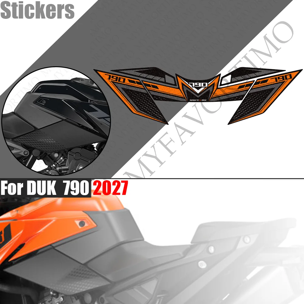 Motorcycle Anti-Slip Tank Pad TankPad Stickers Decals For 790 Duk 2027 Knee Grip Fuel Tank Protection Parts