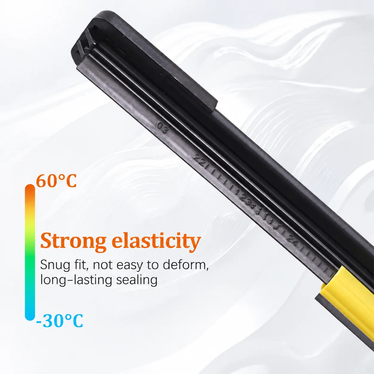 1pc Multi-Interface Hybrid Car Windshield Wiper Blades, Aerodynamic Ultra Quiet Streak-Free Auto Wipers for All Season Use