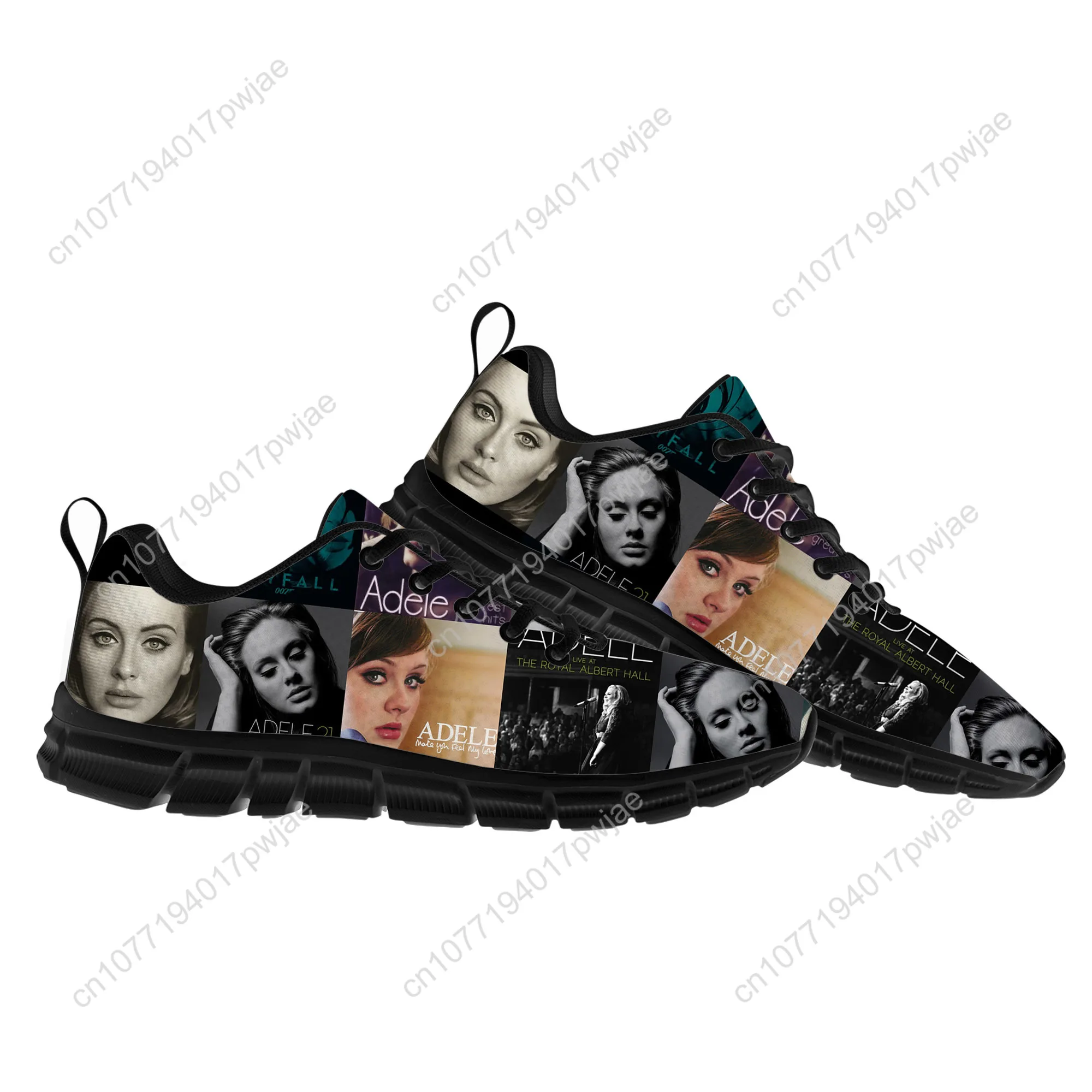 Adele Singer Poster Sports Shoes Hot Pop Music Mens Womens Teenager Sneakers Fashionable High quality Casual Running Shoes