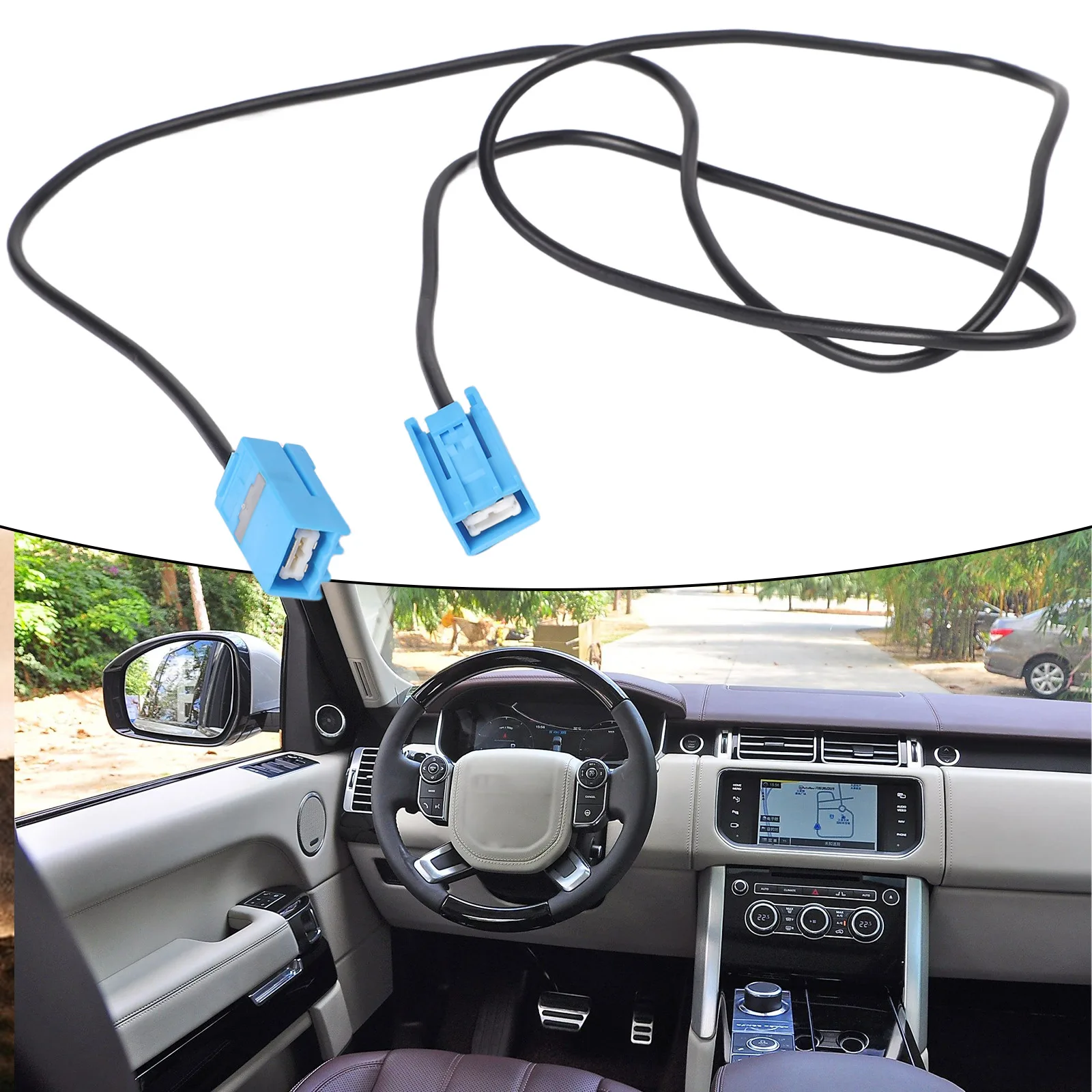 Audio GVIF Cable for Rover Evoque For Jaguar XJL For Buick Navigation Systems Compatible with Factory Radio Setup