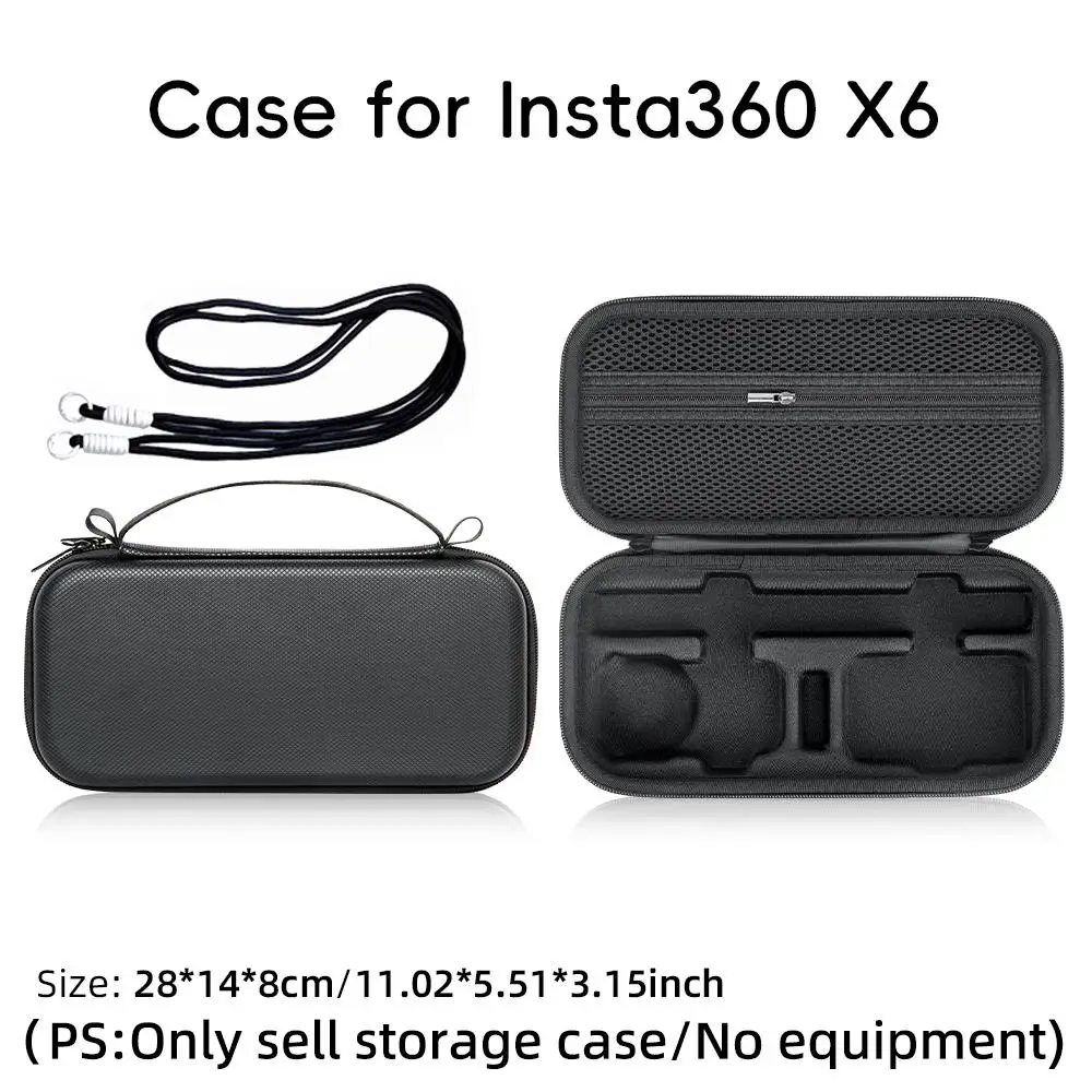 Wasserdichte Tragetasche zur Aufbewahrung für die Insta360 X6, tragbare Schultertasche, robuste Schutzhülle, Kamerazubehör. – Detail 15