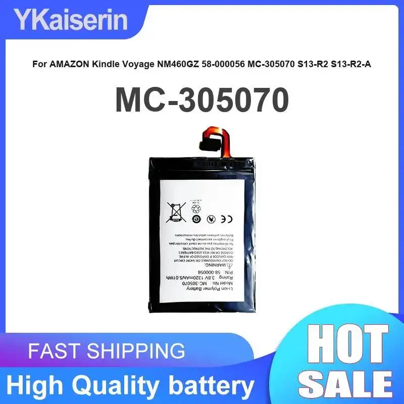 Tablet Battery 2400Mah For Amazon Kindle Voyage NM460GZ 58-000056 MC-305070 S13-R2 S13-R2-A
