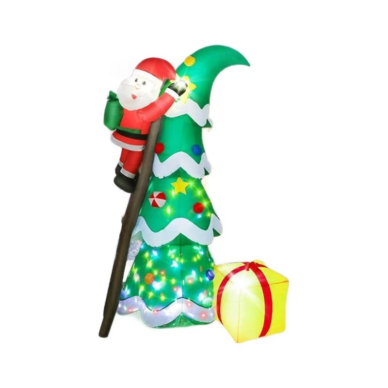 

Santa luminous inflatable cartoon air model courtyard Santa snowman ornament outdoor decoration