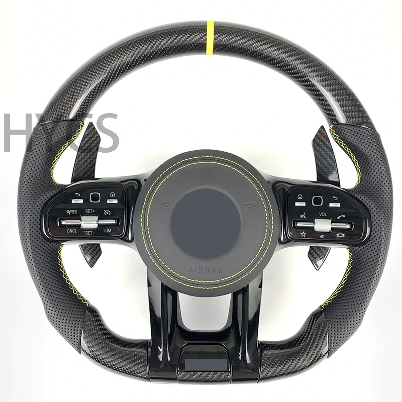 

For Mercedes-Benz C-Class E-Class A-Class G63 CLA GLC GLB SLK GLA Upgraded AMG Sports Carbon Fiber Steering Wheel