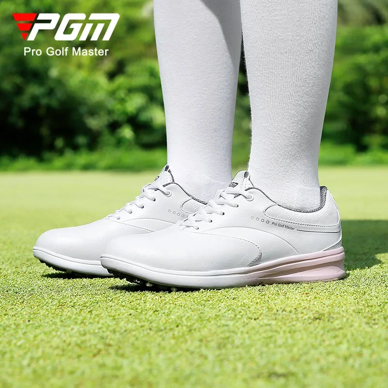 PGM Golf Shoes Women's Waterproof Super Fiber Spinning Buckle/Lace Anti Side Slippery Studs Sports Shoes Women's Shoes