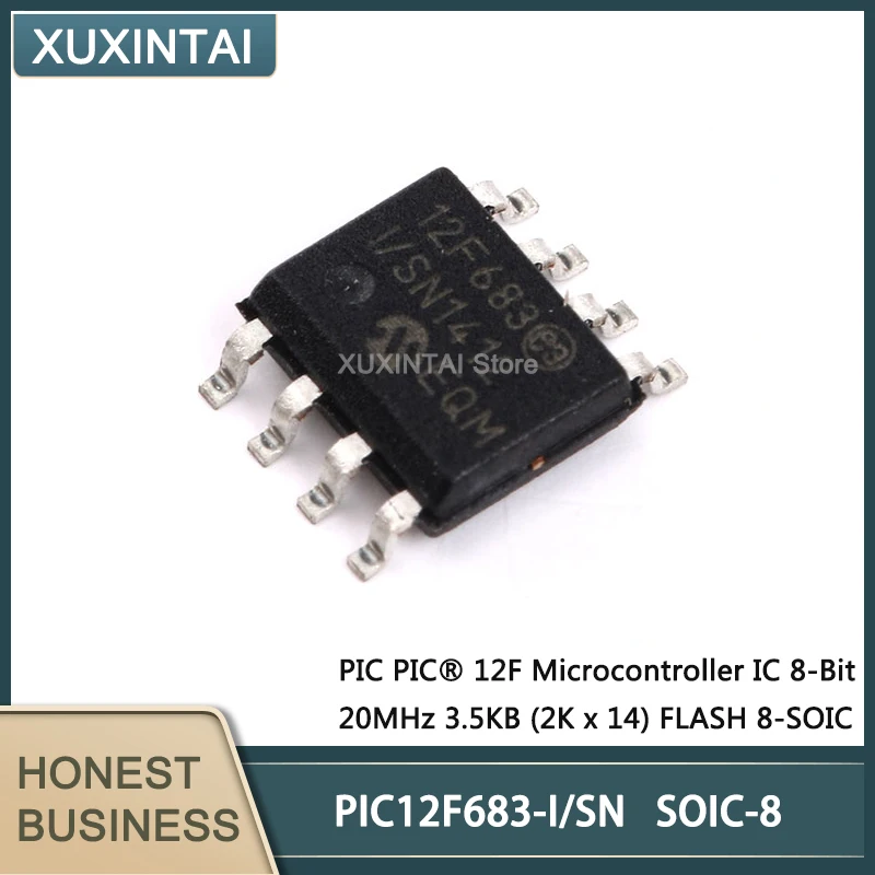 5 unids/lote nuevo Original PIC12F683-I/SN PIC12F683 PIC PIC ®   Microcontrolador 12F IC 8 bits 20MHz 3.5KB (2K x 14) FLASH 8-SOIC