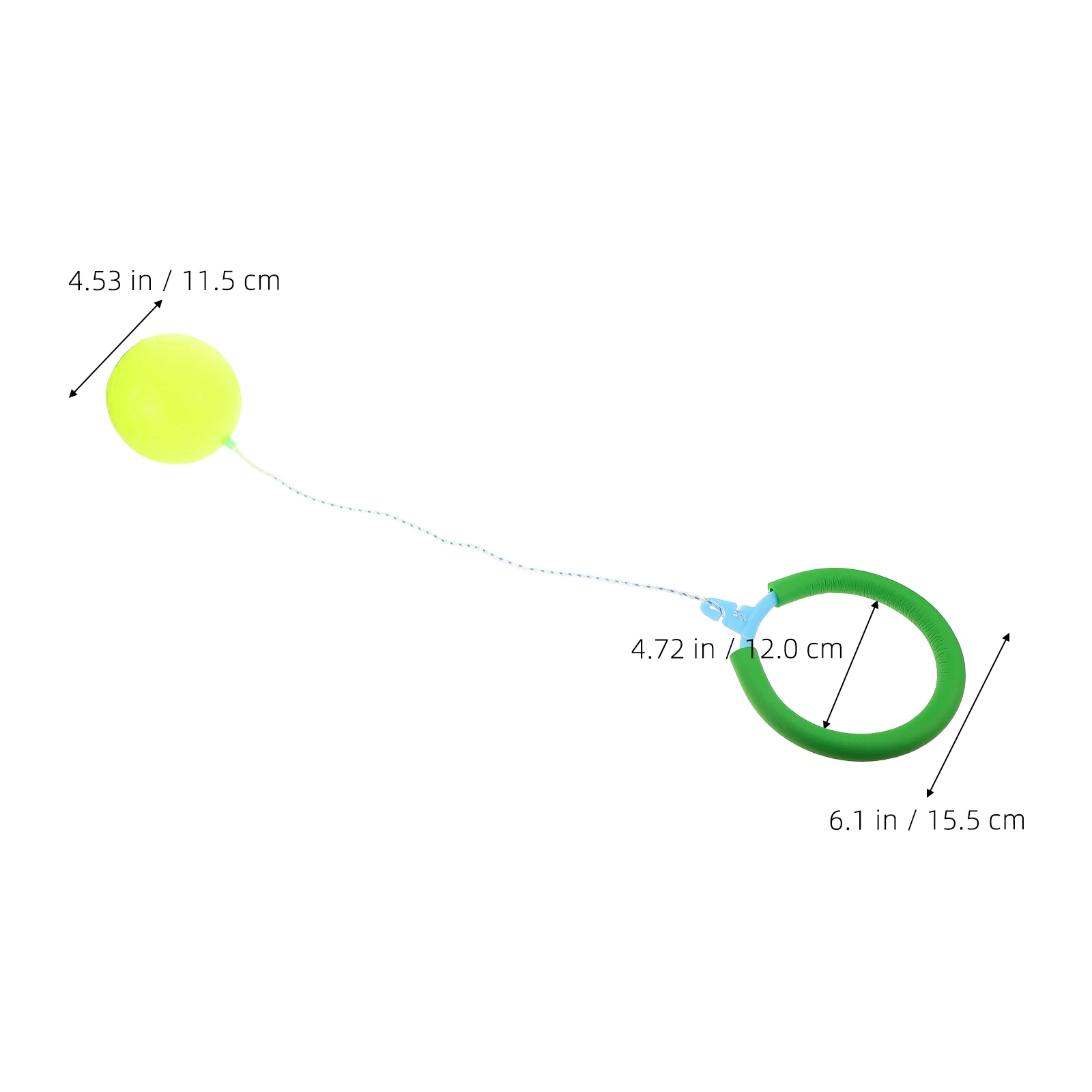 Pelota giratoria de una pierna para niños, juguetes para saltar el tobillo, plástico que rebota, ejercicio, equilibrio, diversión familiar en interiores y exteriores, 2 uds.