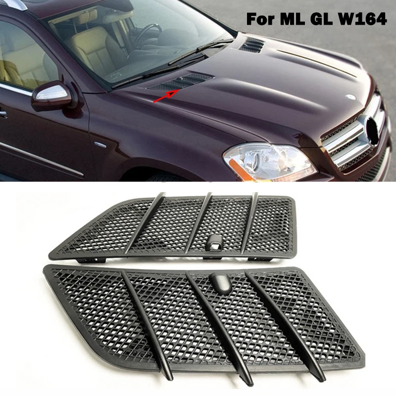 The Hood Engine Air Outlet Air Inlet Grid Cover A1648804305 A1648804405 For Mercedes-Benz GL X164 ML W164 GL450 GL350 ML350 500