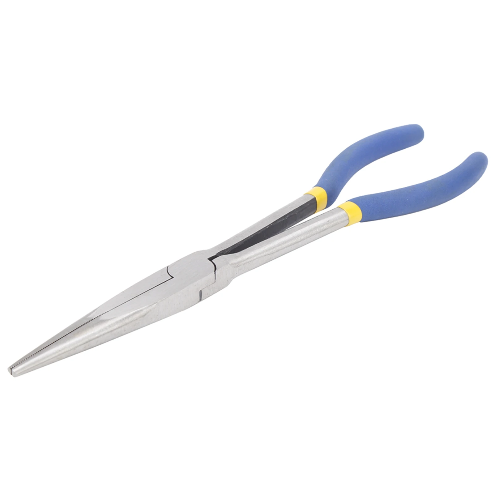 11 Inch Long Nose Pliers Steel Needle Nose Pliers with Non Slip Handle Long Reach Repair Hand Tool for Electrical and Mechanical