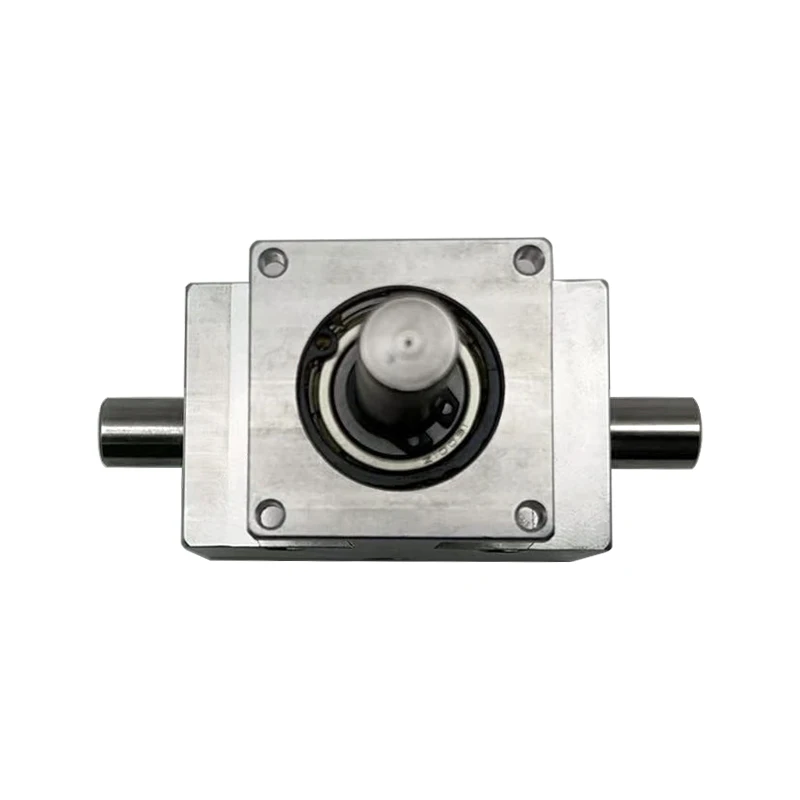 Angle gear 1:1 helical bevel gear shaft 12mm codirectional double output shaft 90 degree differential gearbox